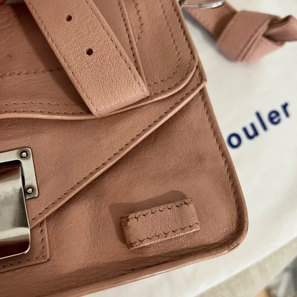 Proenza Schouler PS1 Pink mini crossbody bag with silver hardware - Picture 8 of 12